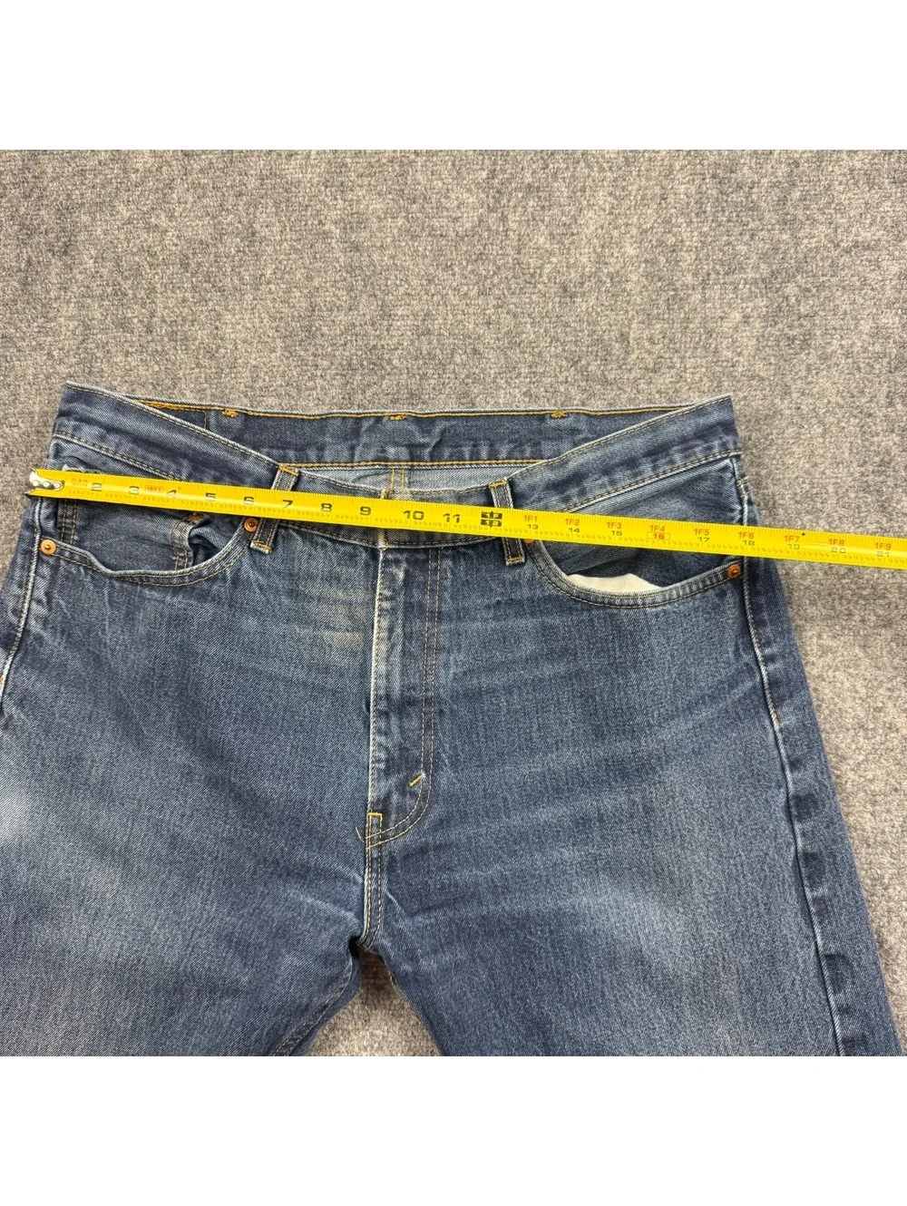 Levi's 505 Blue Denim Jeans, Size 38x32